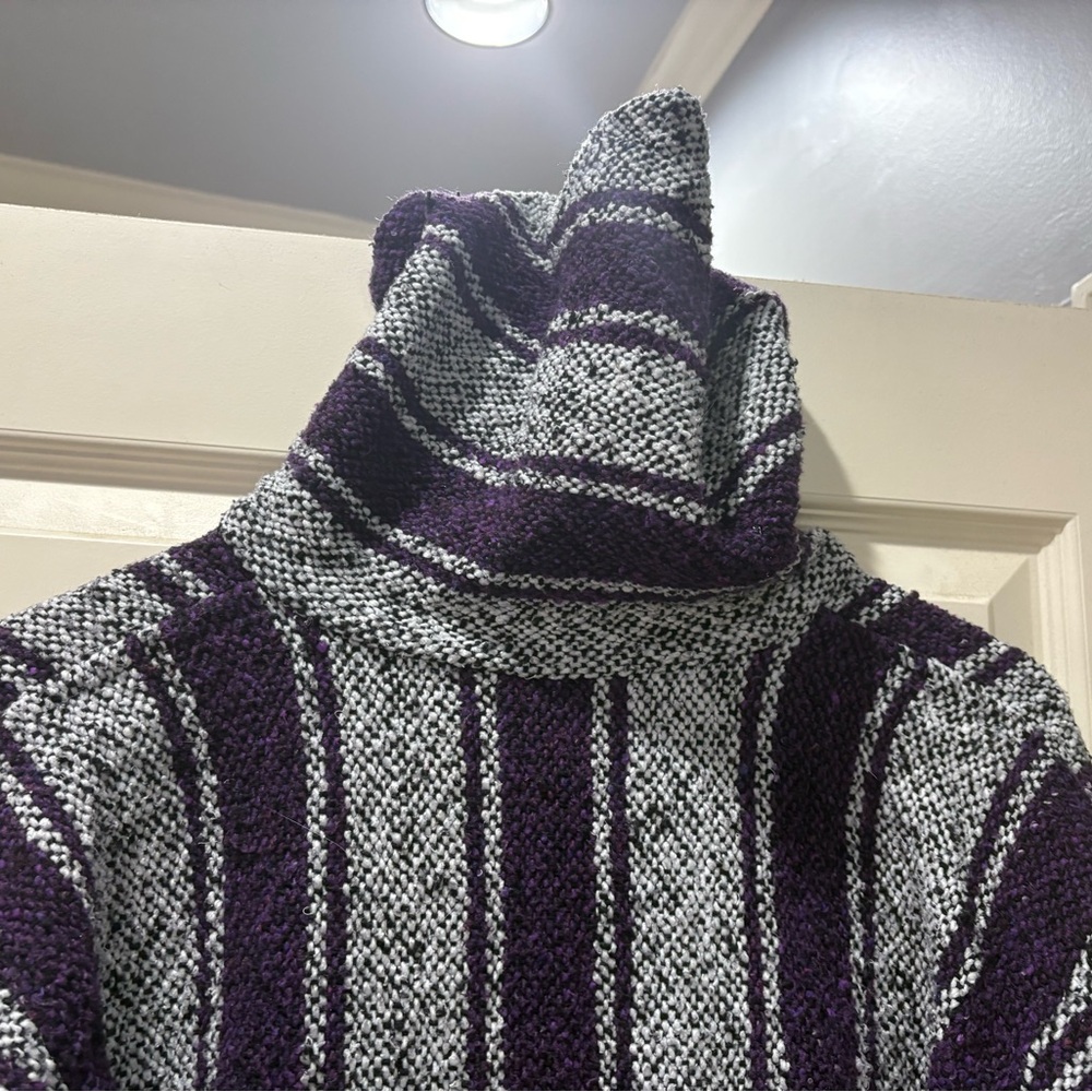 Drug Rug Baja Joe Jack Mexican Purple and White Women's Large - Picture 4 of 11